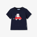 JC-NB100 - Jacadi Baby short-sleeved cotton T-shirt - Ink Blue