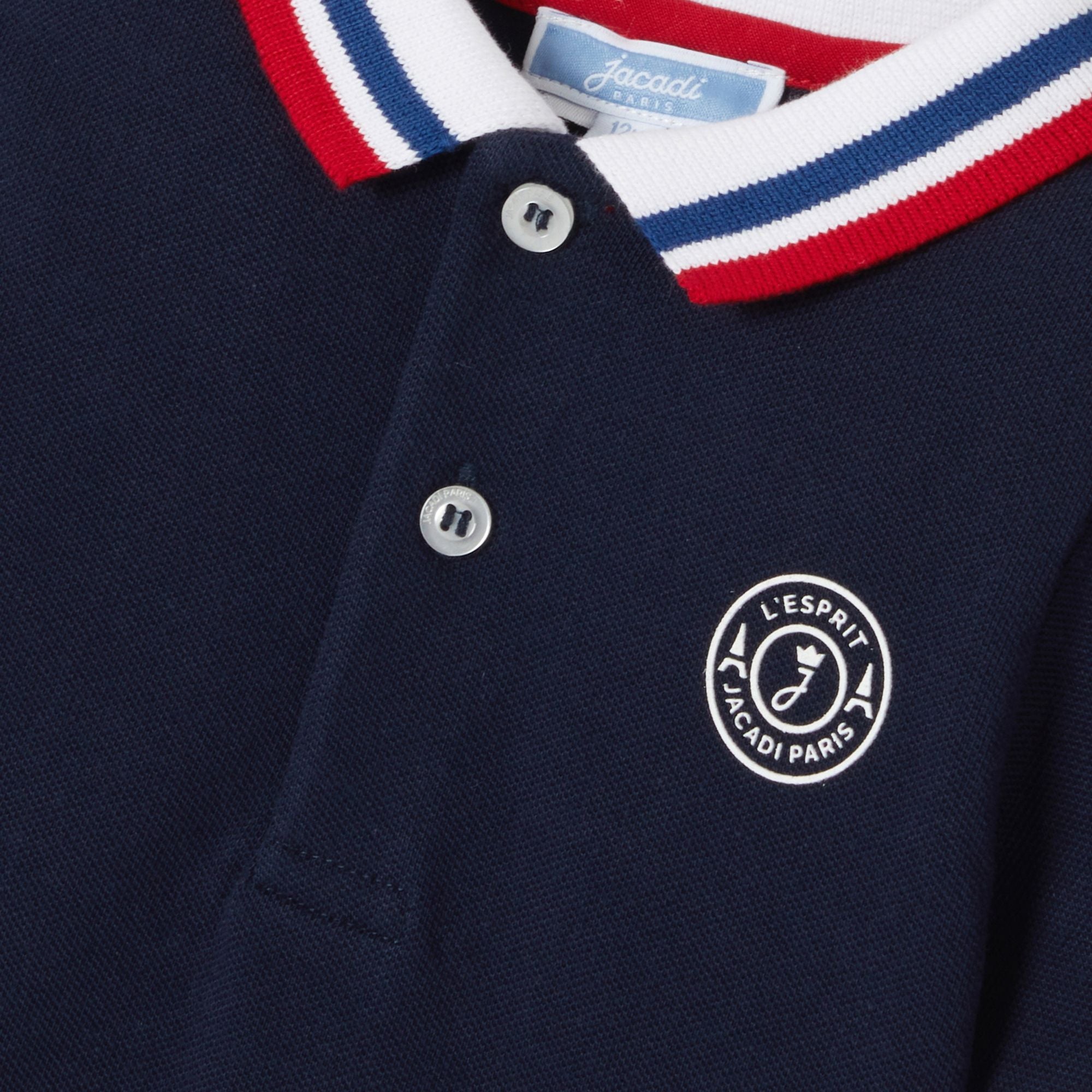 Baby boy short-sleeved polo shirt - Ink Blue