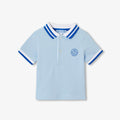 JC- NB096 - Jacadi Baby short-sleeved polo shirt - Sky Blue Jacadi
