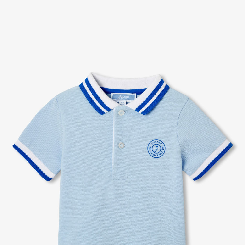 Baby boy short-sleeved polo shirt