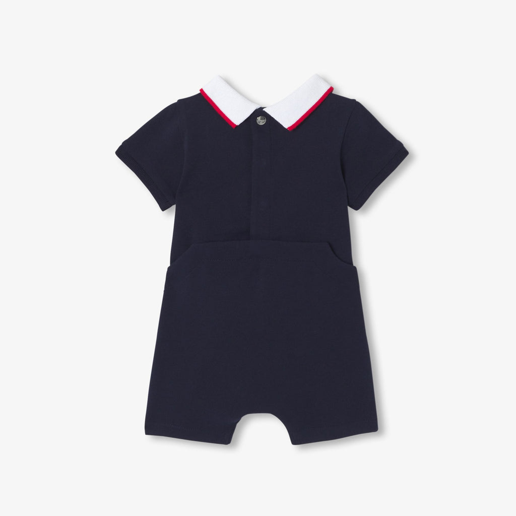JC-NB086 - Jacadi Newborn polo-style romper