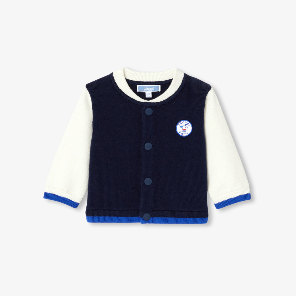 JC-NB066 - Jacadi Newborn teddy-style cardigan