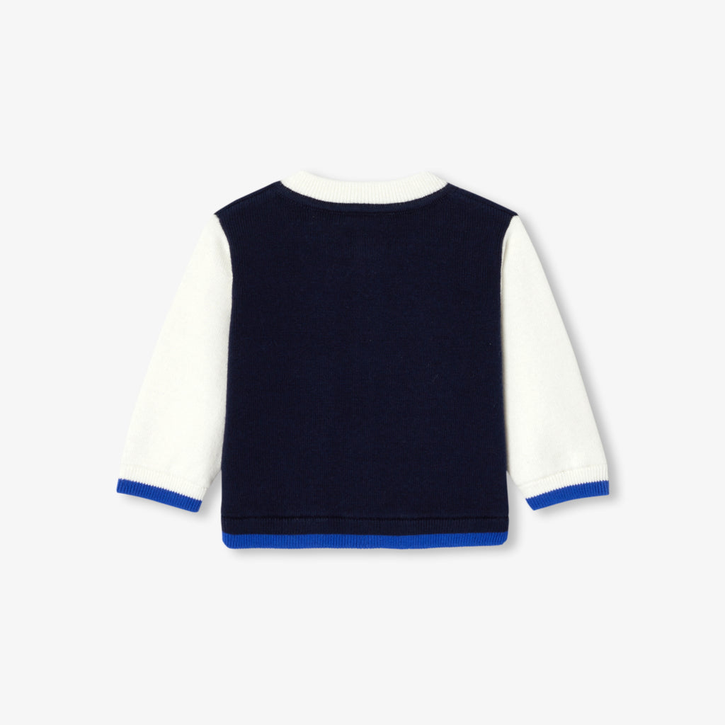 JC-NB066 - Jacadi Newborn teddy-style cardigan