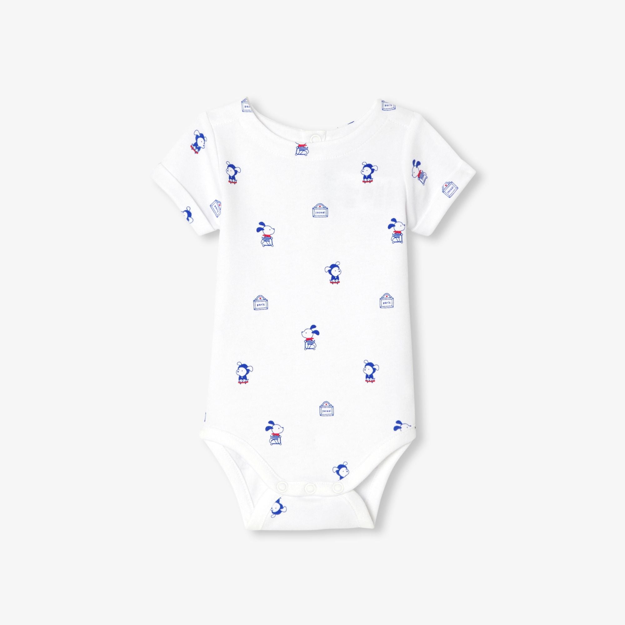 JC-NB092 - Jacadi Baby Boy Interlock Cotton Bodysuit