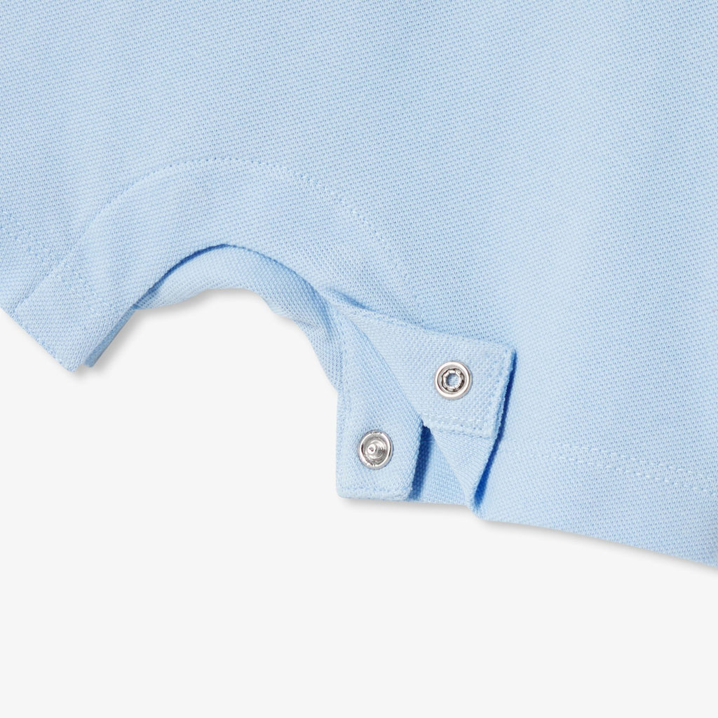 Short Romper Stile Polo shirt Baby Boy - Jacadi Sky Blue