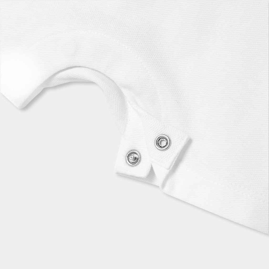 Short Romper Stile Polo shirt Baby Boy - Jacadi White