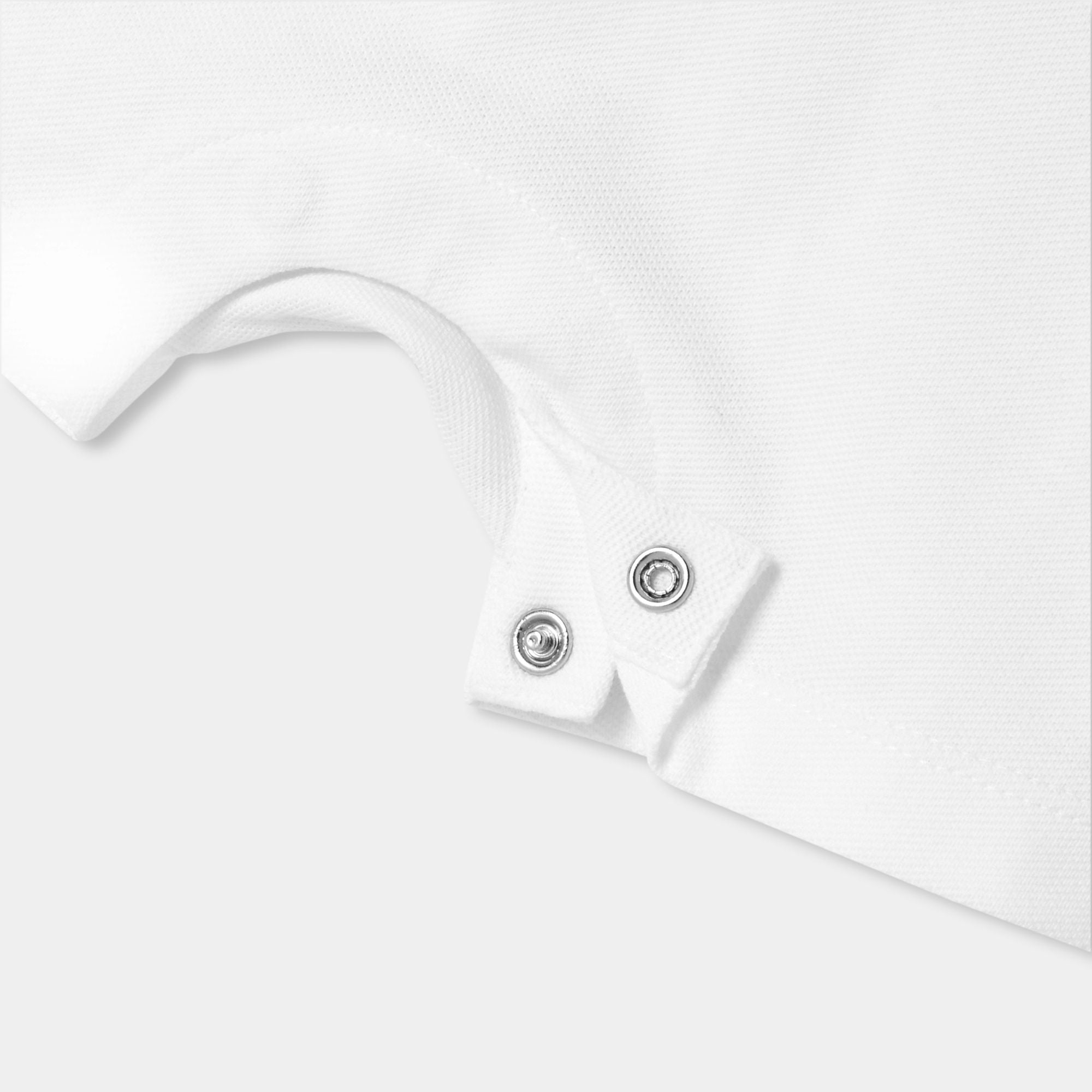 Short Romper Stile Polo shirt Baby Boy - Jacadi White