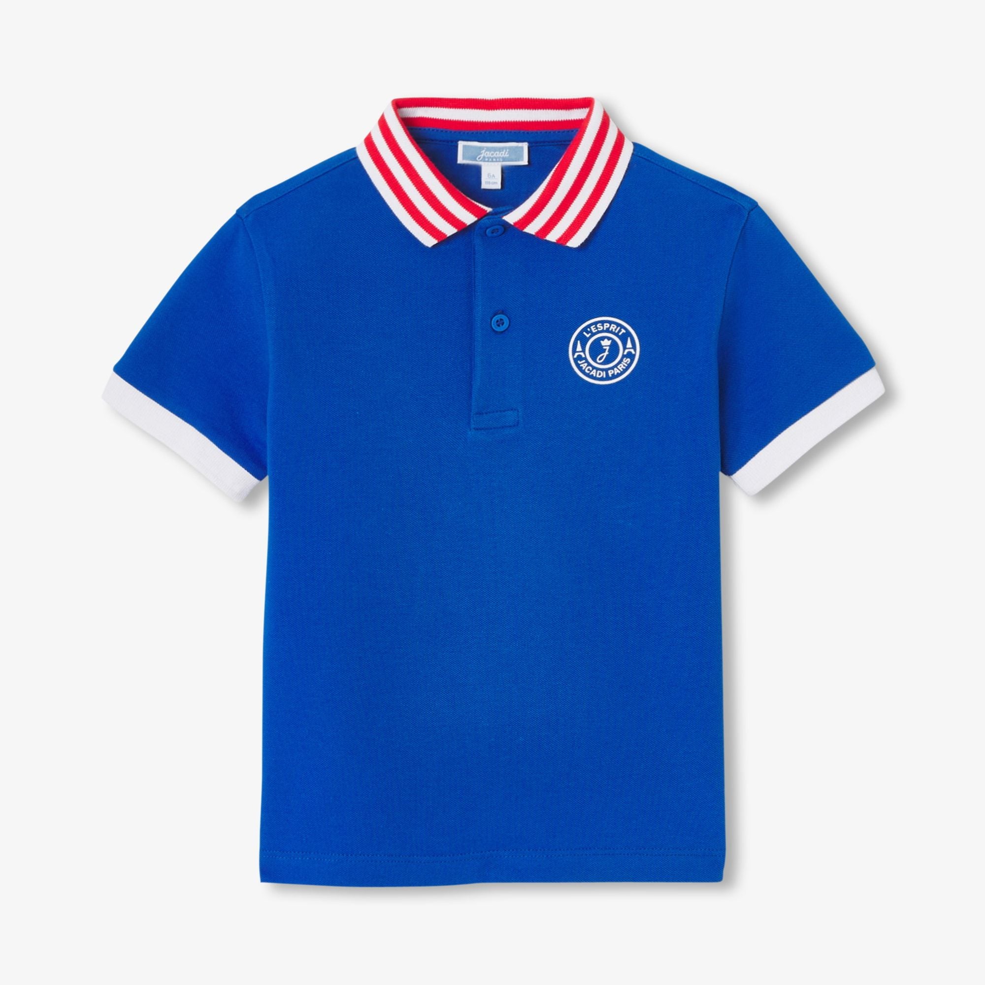 Boy cotton polo shirt - Royal Blue