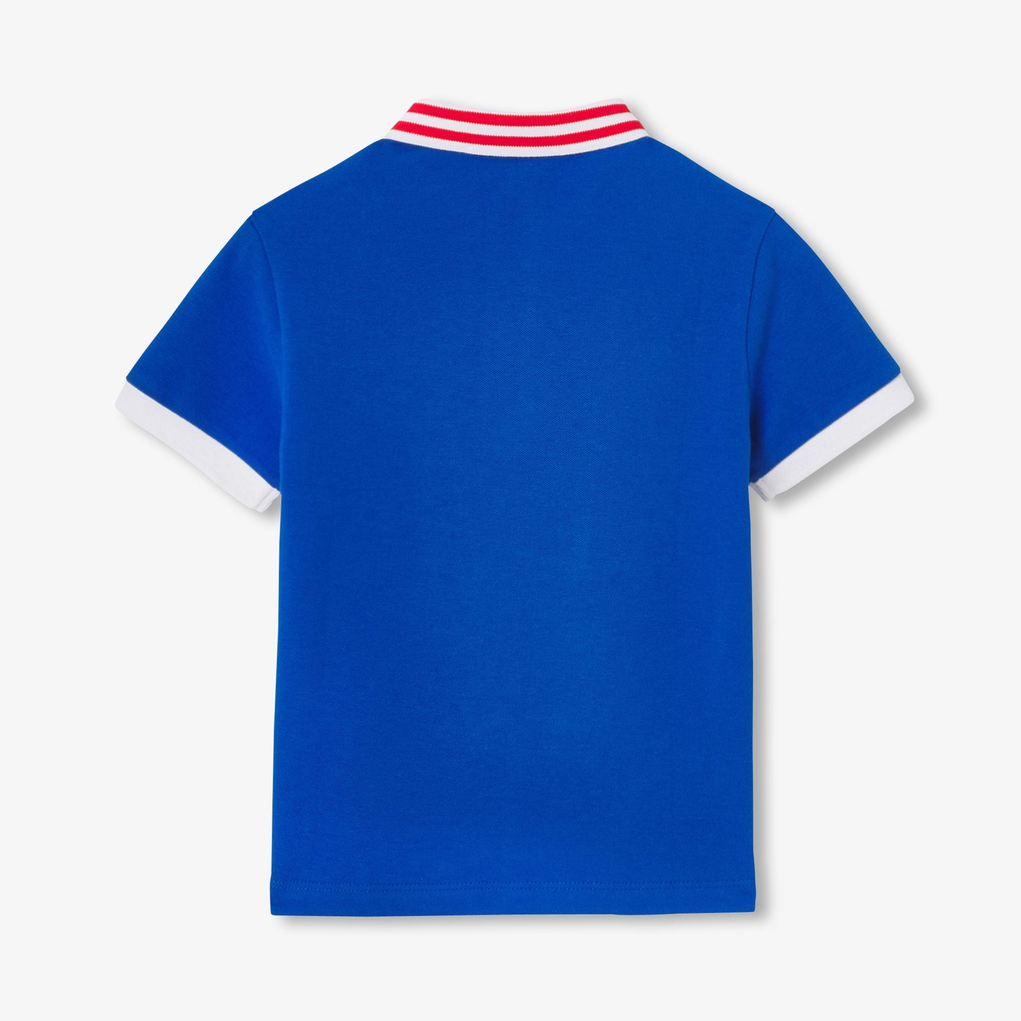 Boy cotton polo shirt - Royal Blue