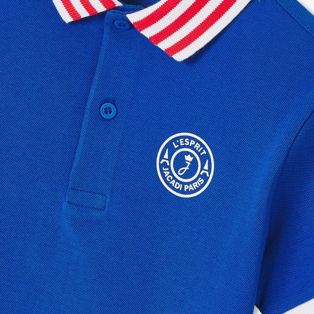 Boy cotton polo shirt - Royal Blue