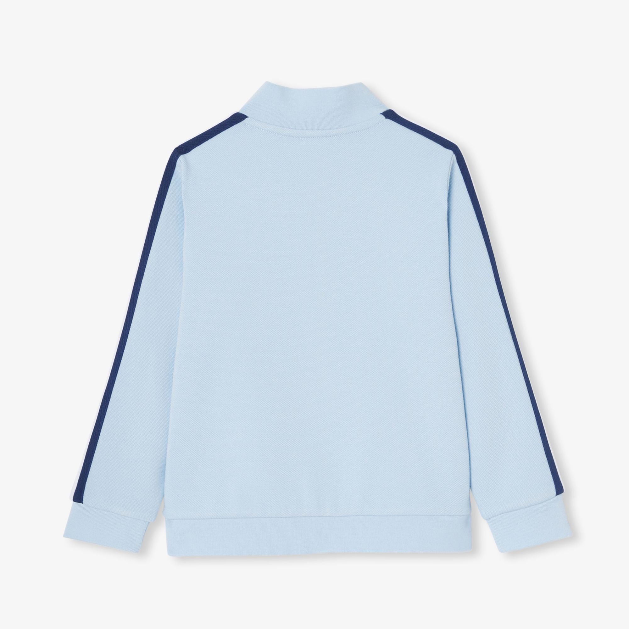 Boy double-faced pique zip-up sweatshirt - Jacadi Sky Blue