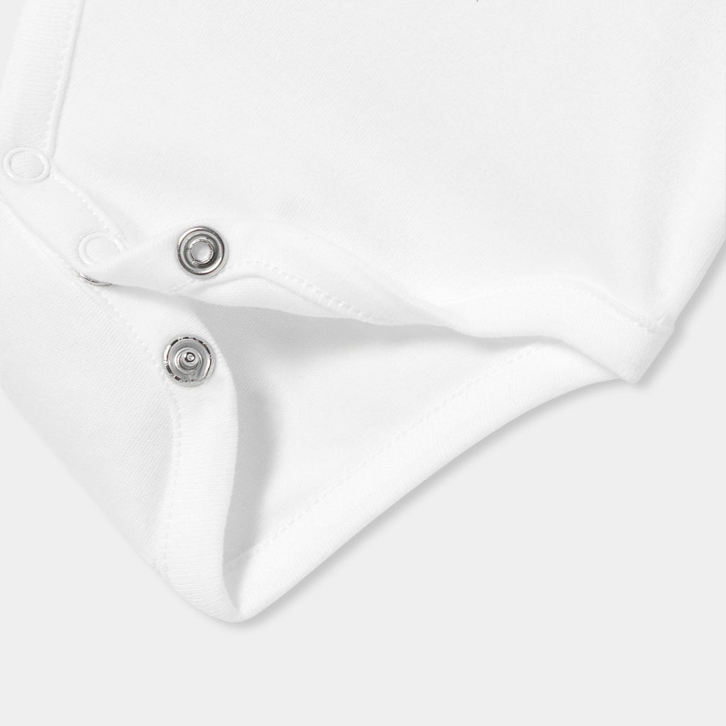 Baby boy short-sleeved cotton bodysuit - Jacadi White