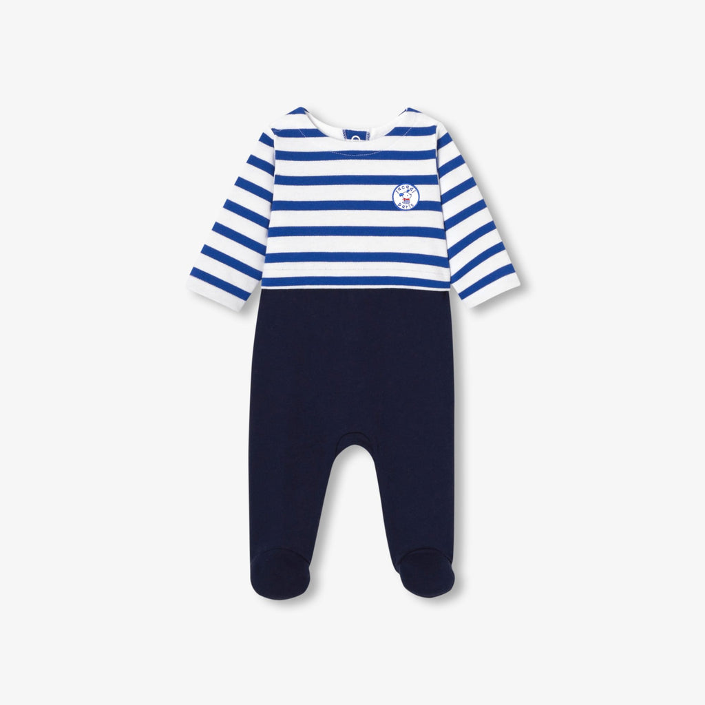 JC-NB069 - Jacadi Newborn fleece sleepsuit
