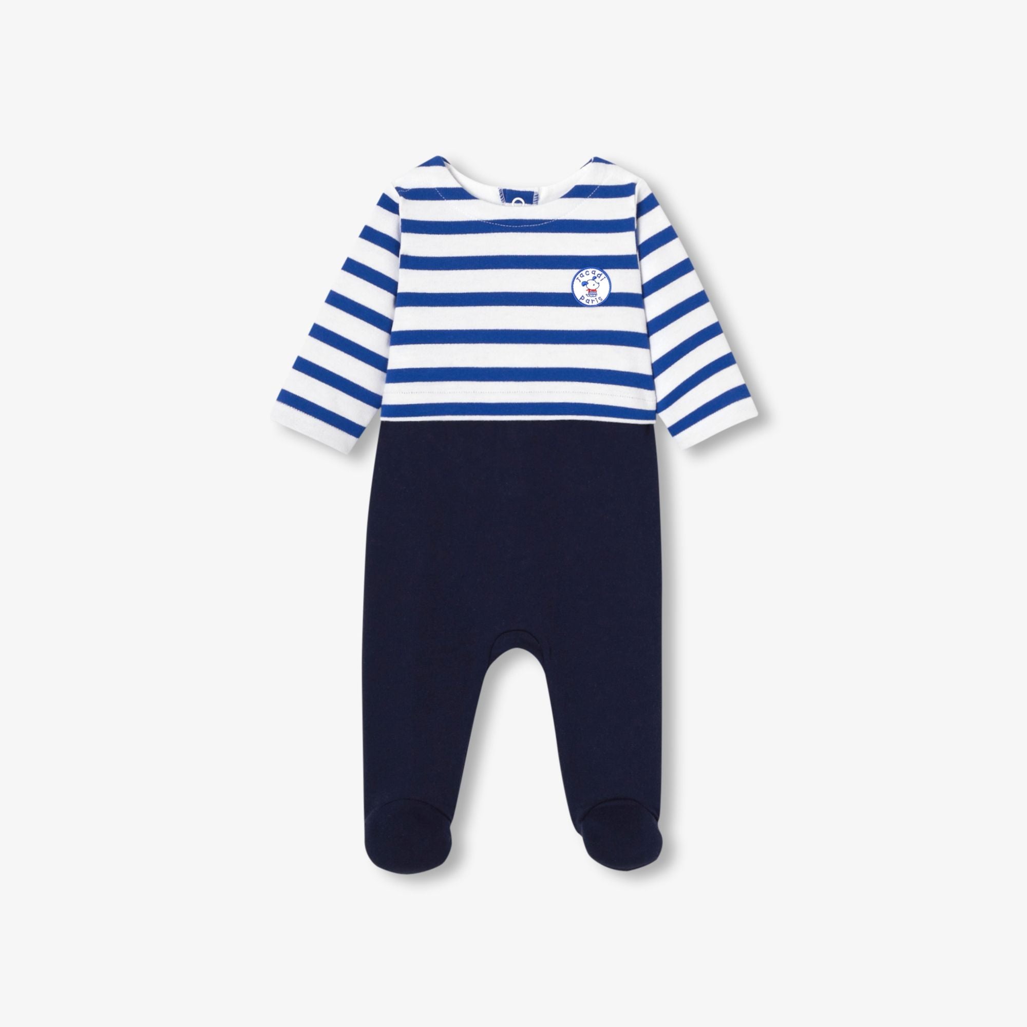 JC-NB069 - Jacadi Newborn fleece sleepsuit
