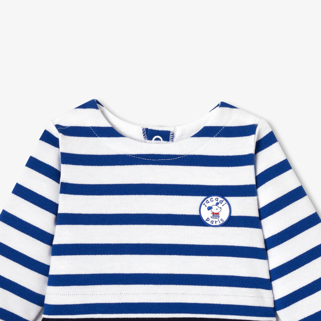 Baby boy sweatshirt pyjamas - Navy Blue/Multicolour
