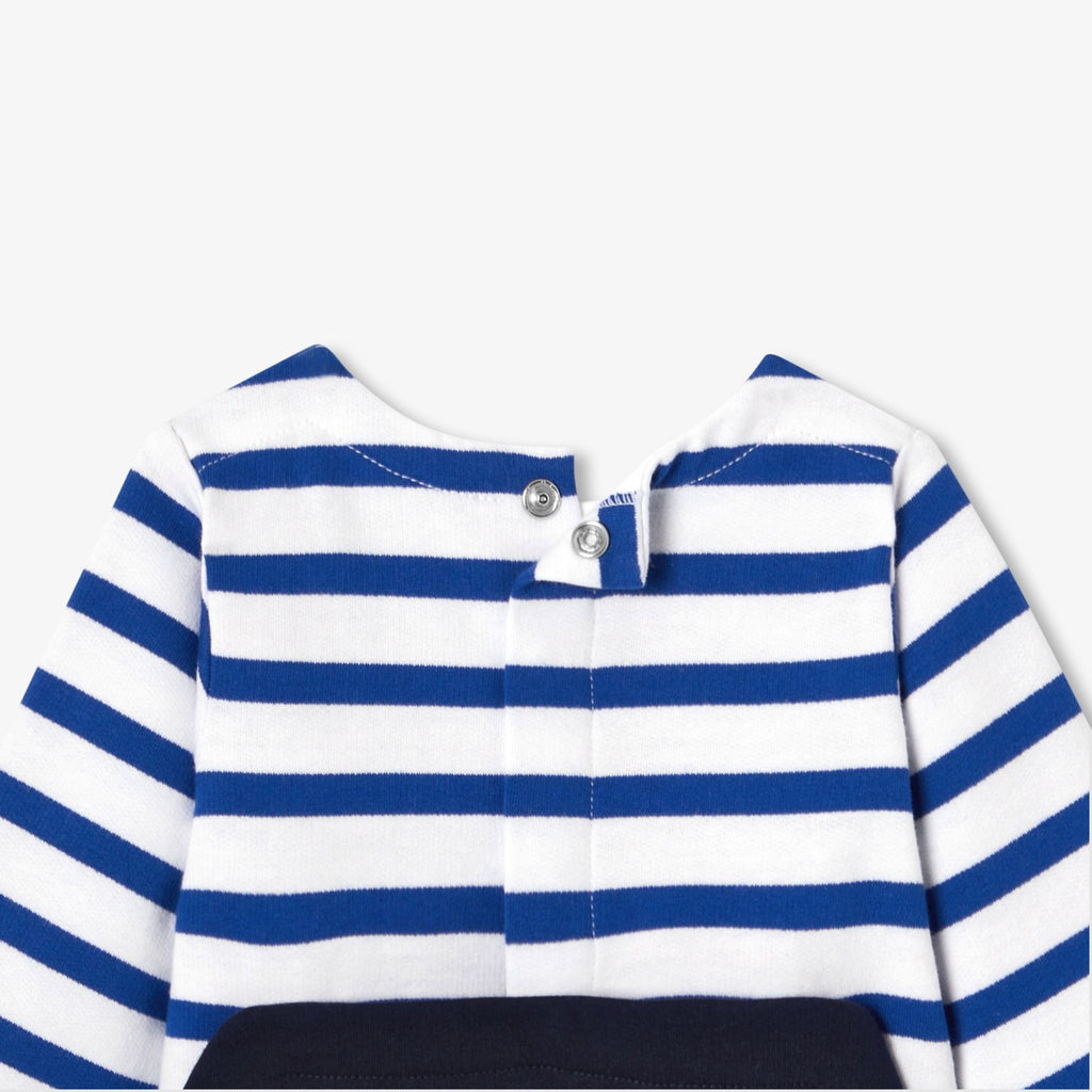 Baby boy sweatshirt pyjamas - Navy Blue/Multicolour
