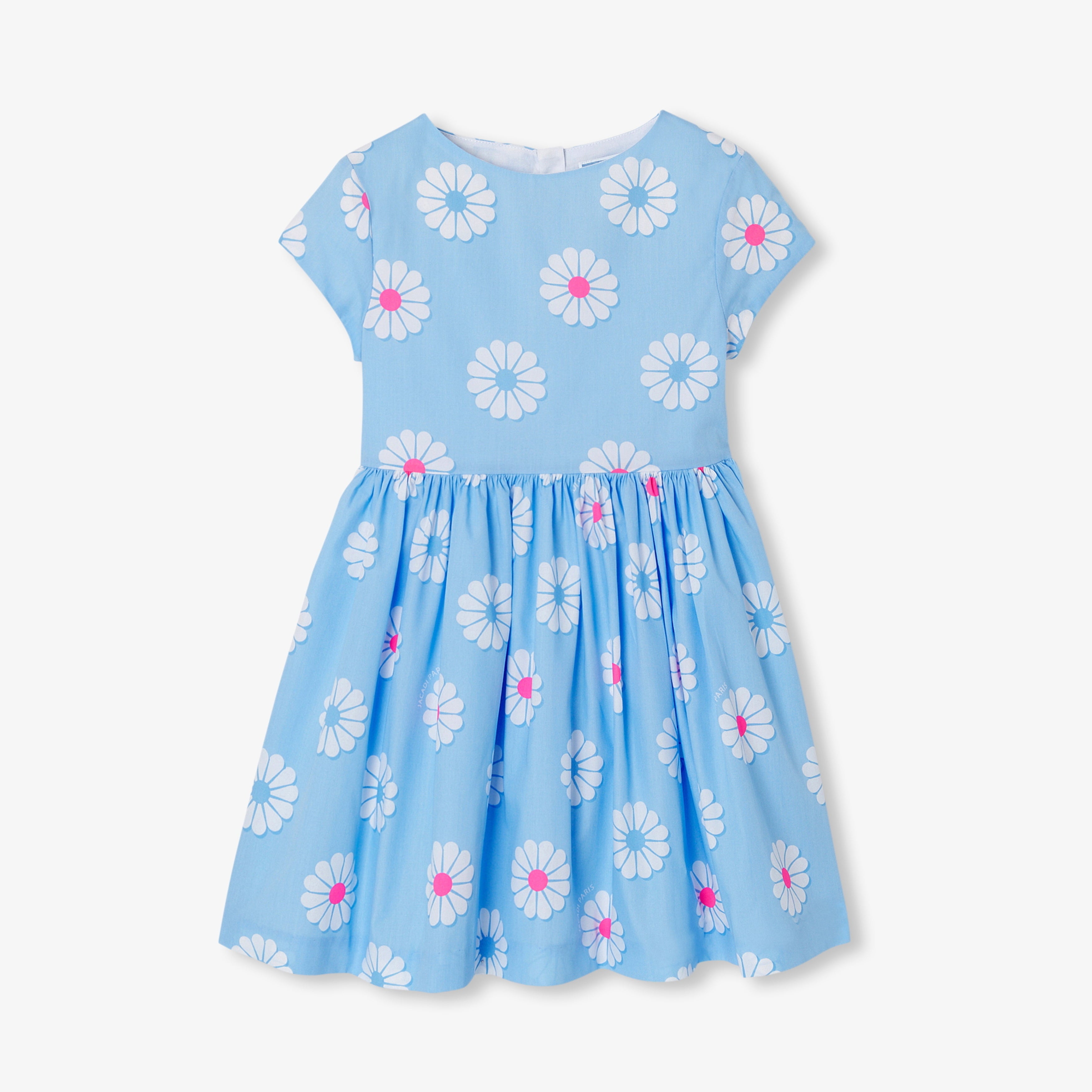 JC-TG101 - Jacadi Girl's poplin dress (Blue)