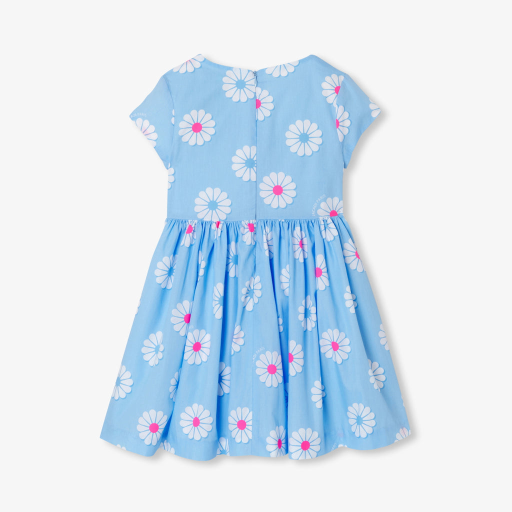 JC-TG101 - Jacadi Girl's poplin dress (Blue)