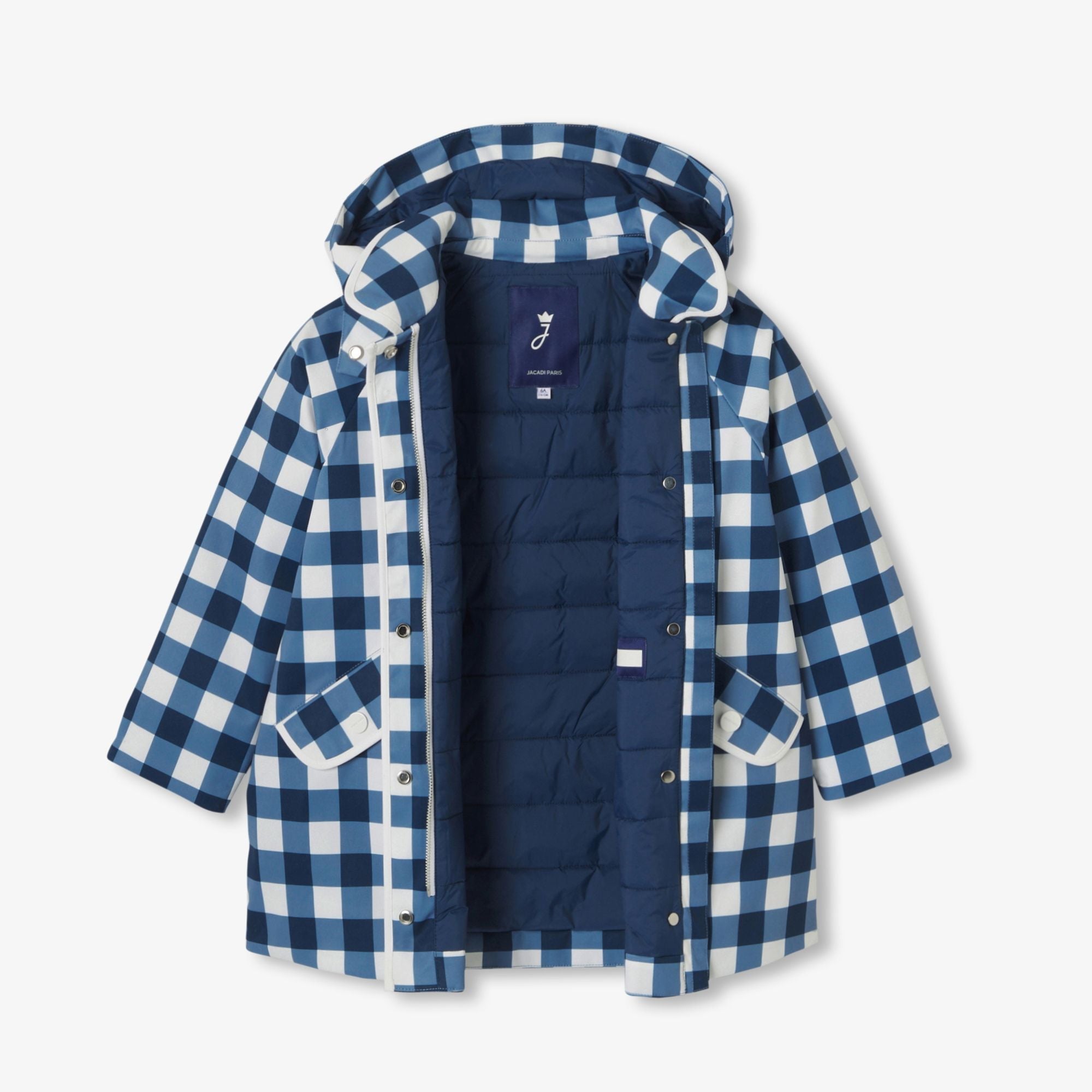 JC-TG123 - Jacadi Girl's Vichy checked coat