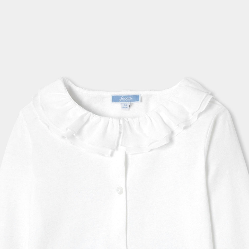 Girl poplin blouse - Jacadi White