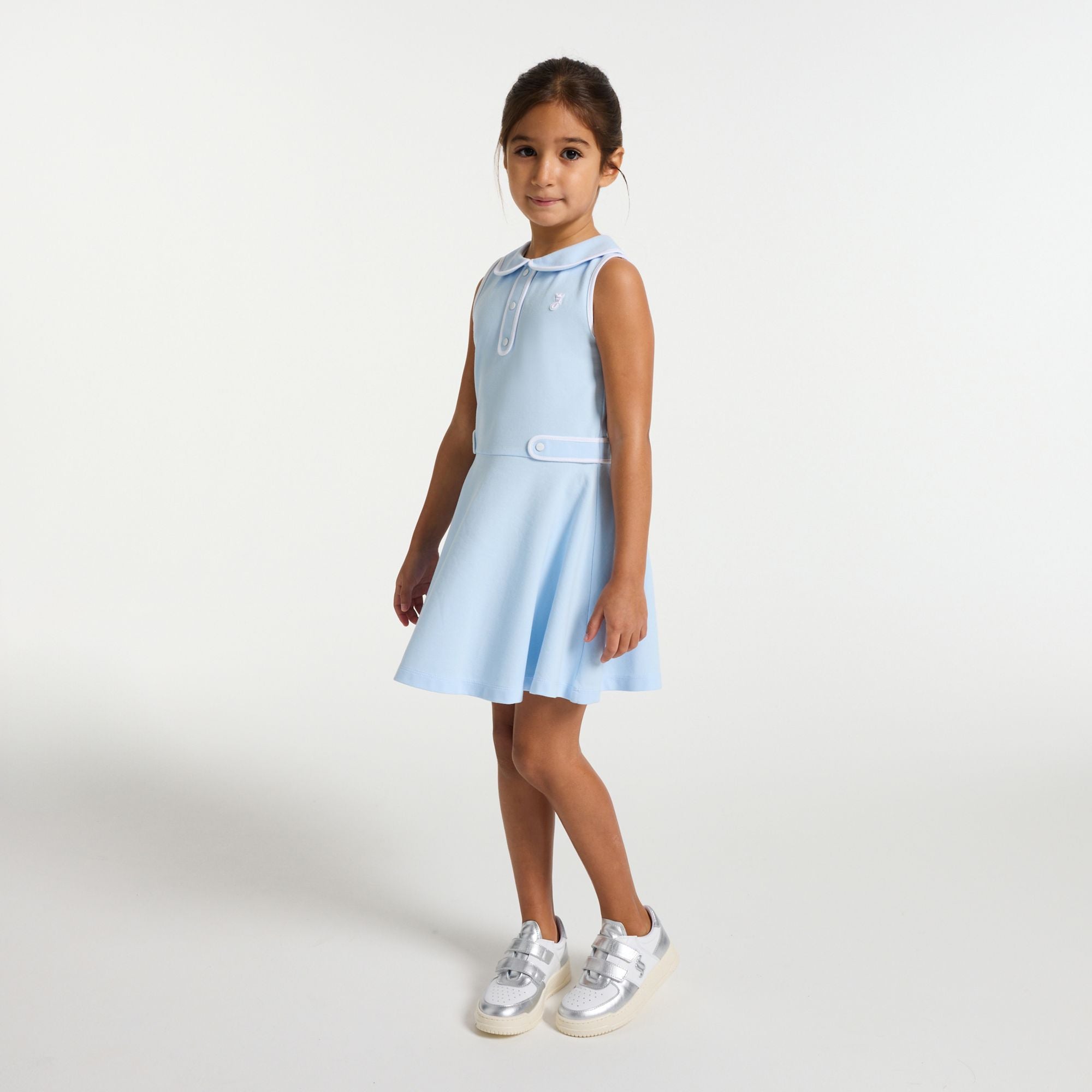 Girl tennis-style dress - Cloud