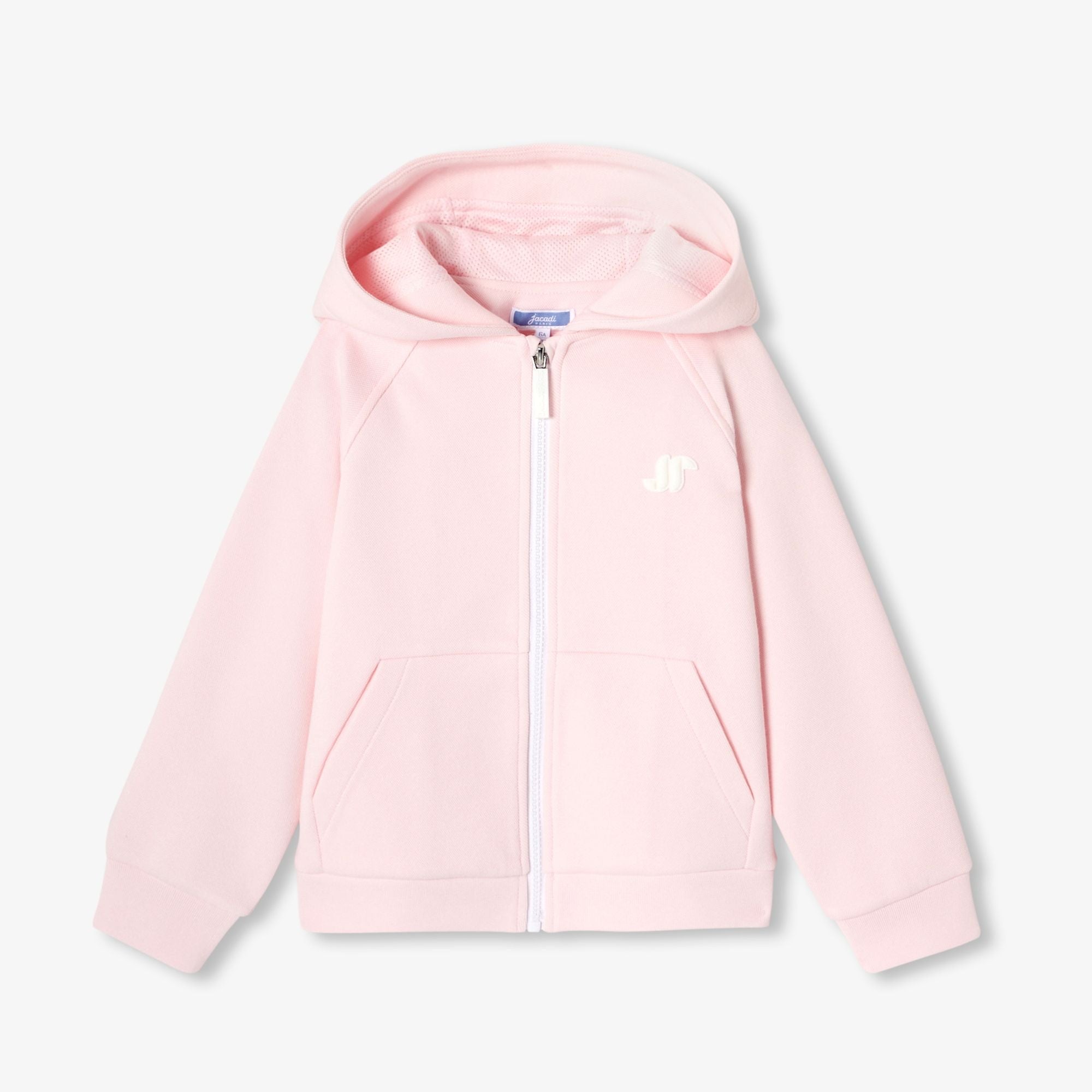 JC-TG130 - Jacadi Girl's zip-up piqué sweatshirt