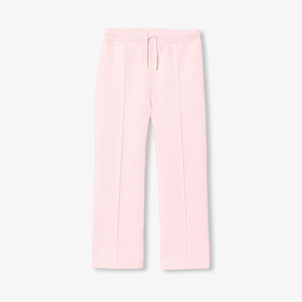Girls' piqué knit jogging pants