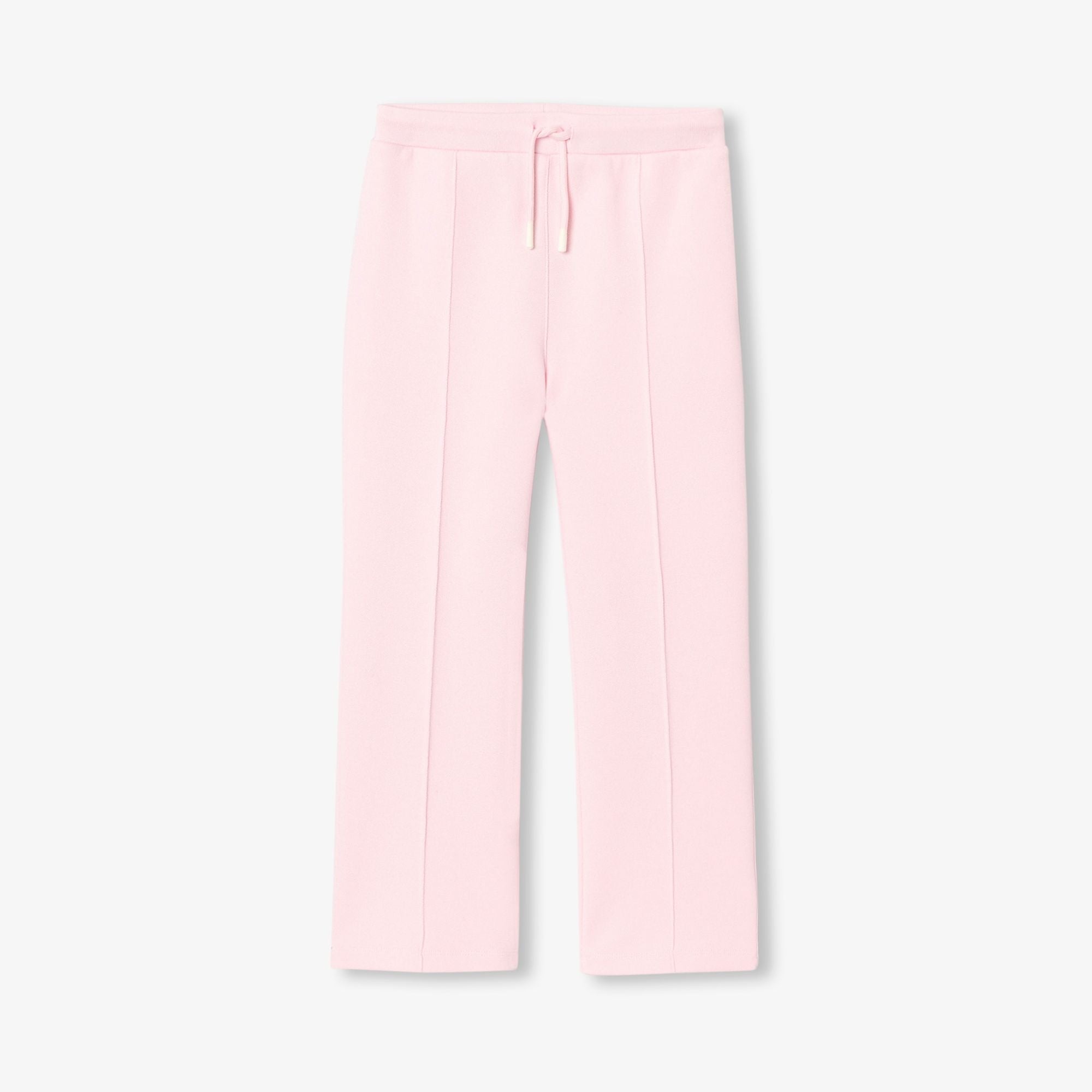 Girls' piqué knit jogging pants