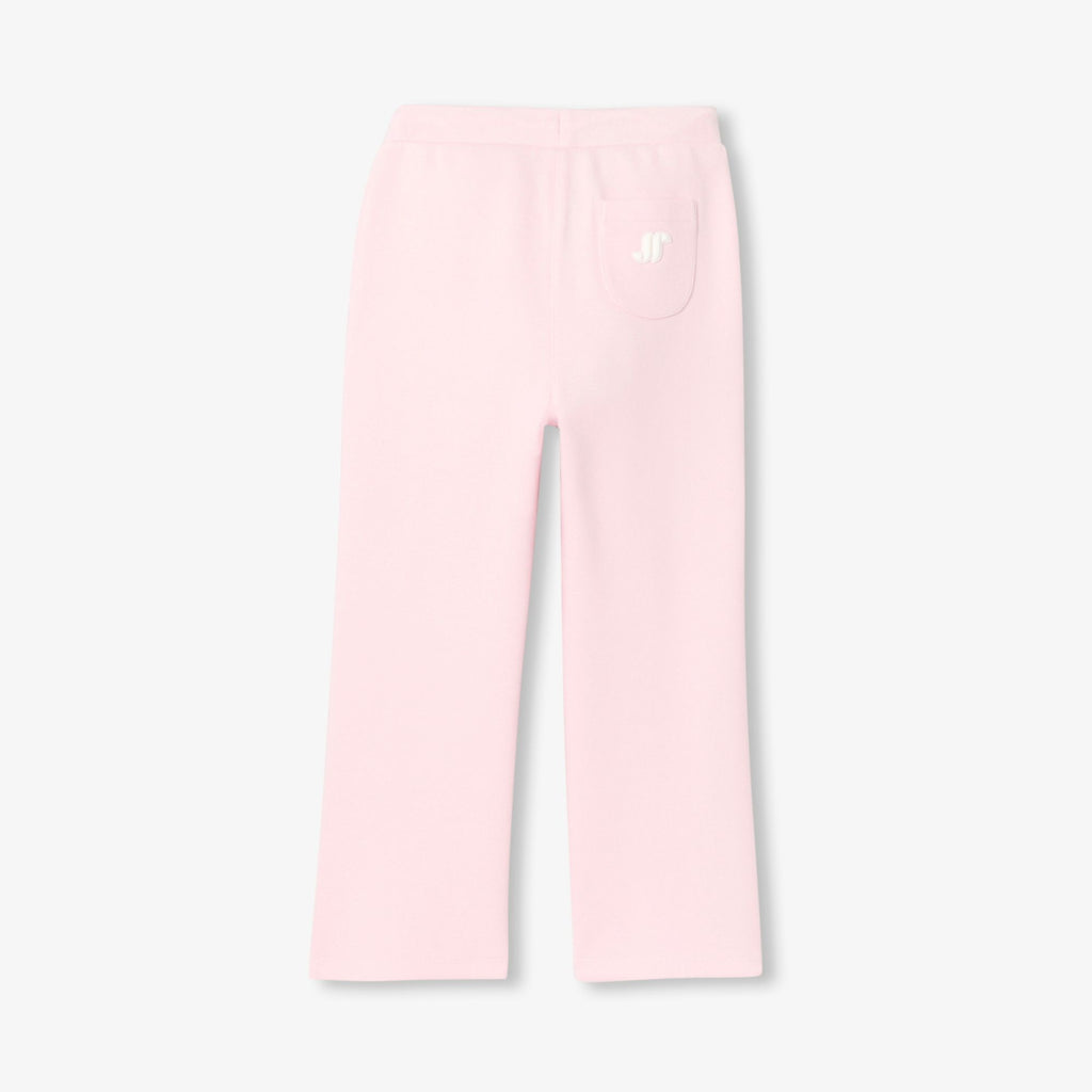 Girls' piqué knit jogging pants