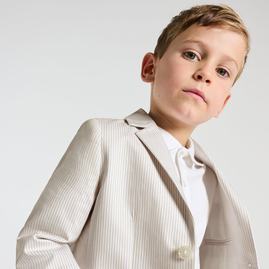 Jacket Occasion Boy - White/Beige