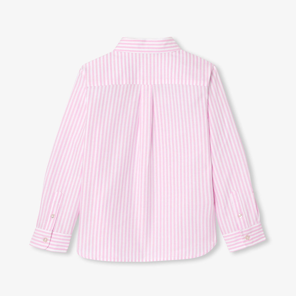 Boy striped Oxford cotton shirt - White/Pink