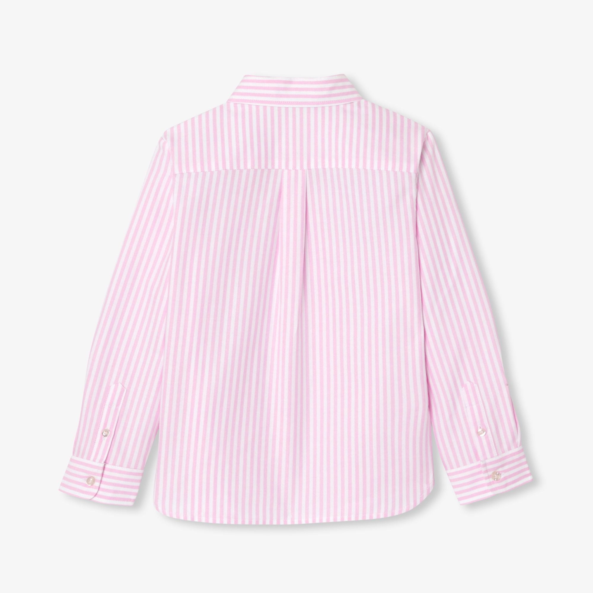 Boy striped Oxford cotton shirt - White/Pink