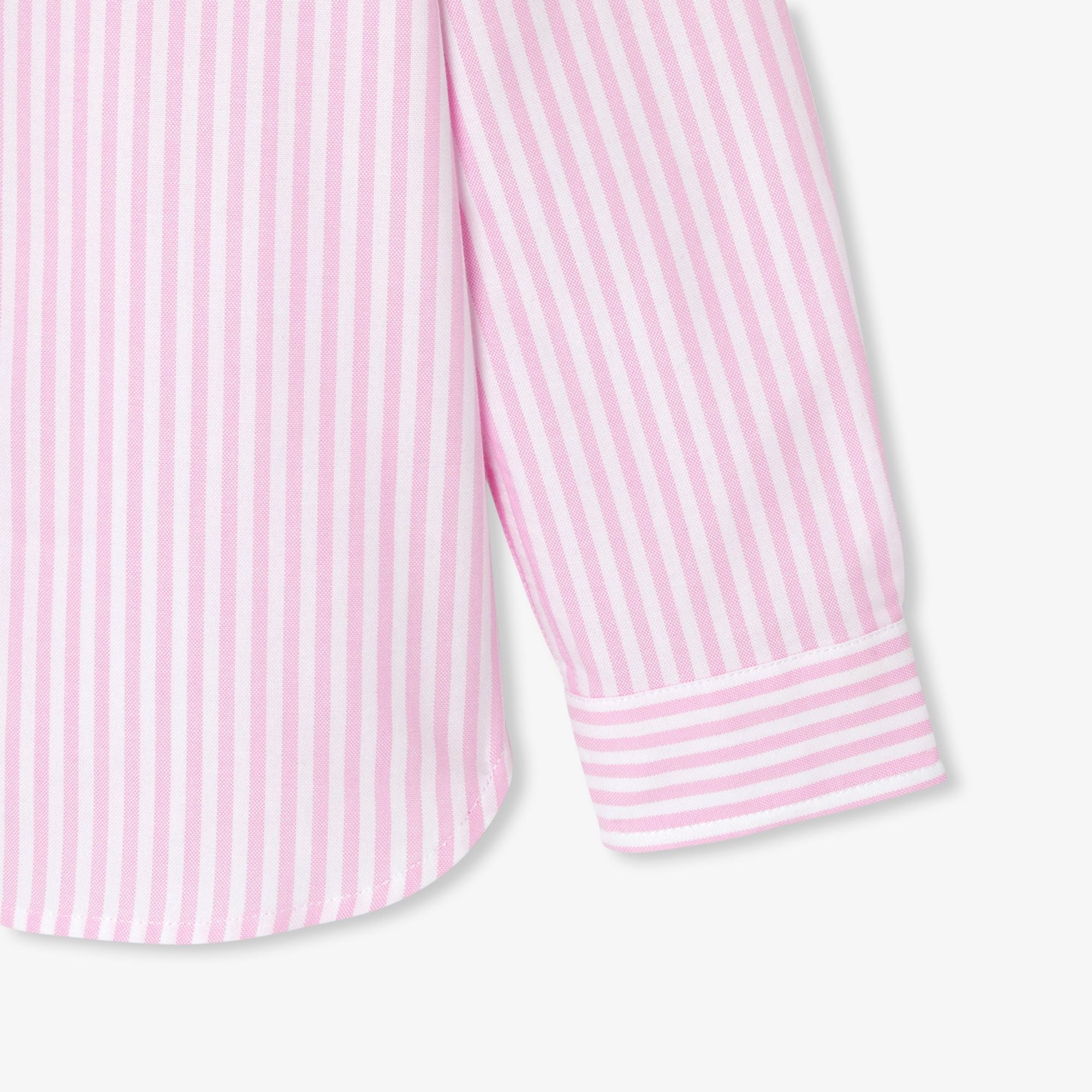 Boy striped Oxford cotton shirt - White/Pink