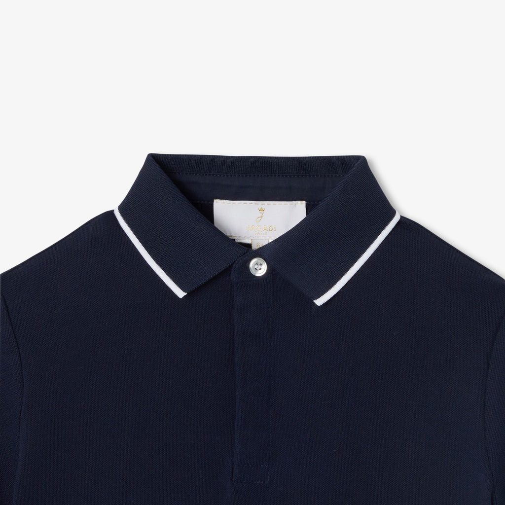 Boy ceremony polo shirt - Navy Blue