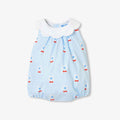 JC-NG132 - Jacadi Newborn girl cotton poplin romper