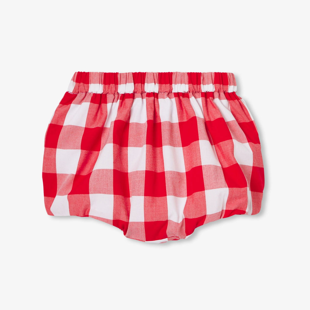 Outfit Set in Cotton Baby Girl - White/Red