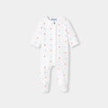 Jc-NG136 - Jacadi Newborn girl interlock cotton sleepsuit