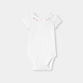 JC-NG156 - Jacadi Baby Girl Short-Sleeve Interlock Cotton Bodysuit