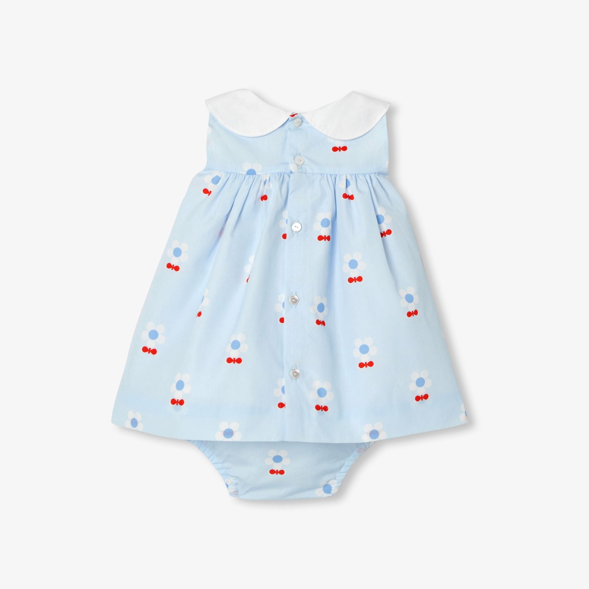 Baby girl floral poplin dress