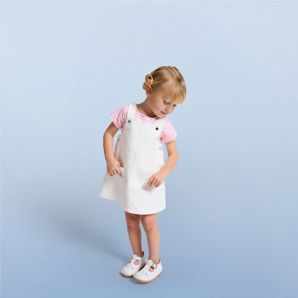Baby girl twill shirt dress - Jacadi White