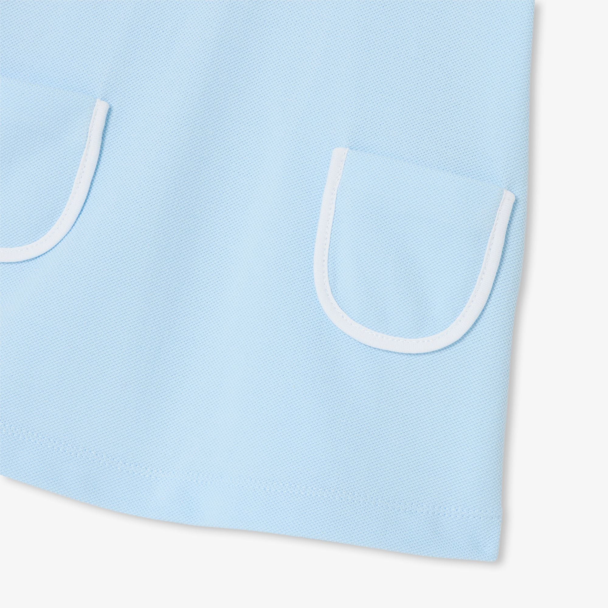 Baby girl sleeveless dress in cotton piqué