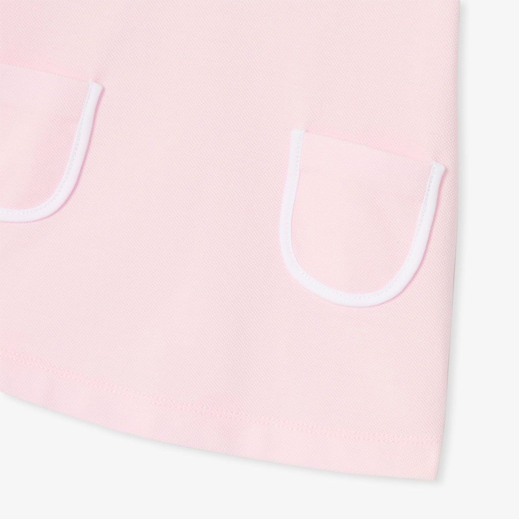 Baby girl sleeveless dress in cotton piqué