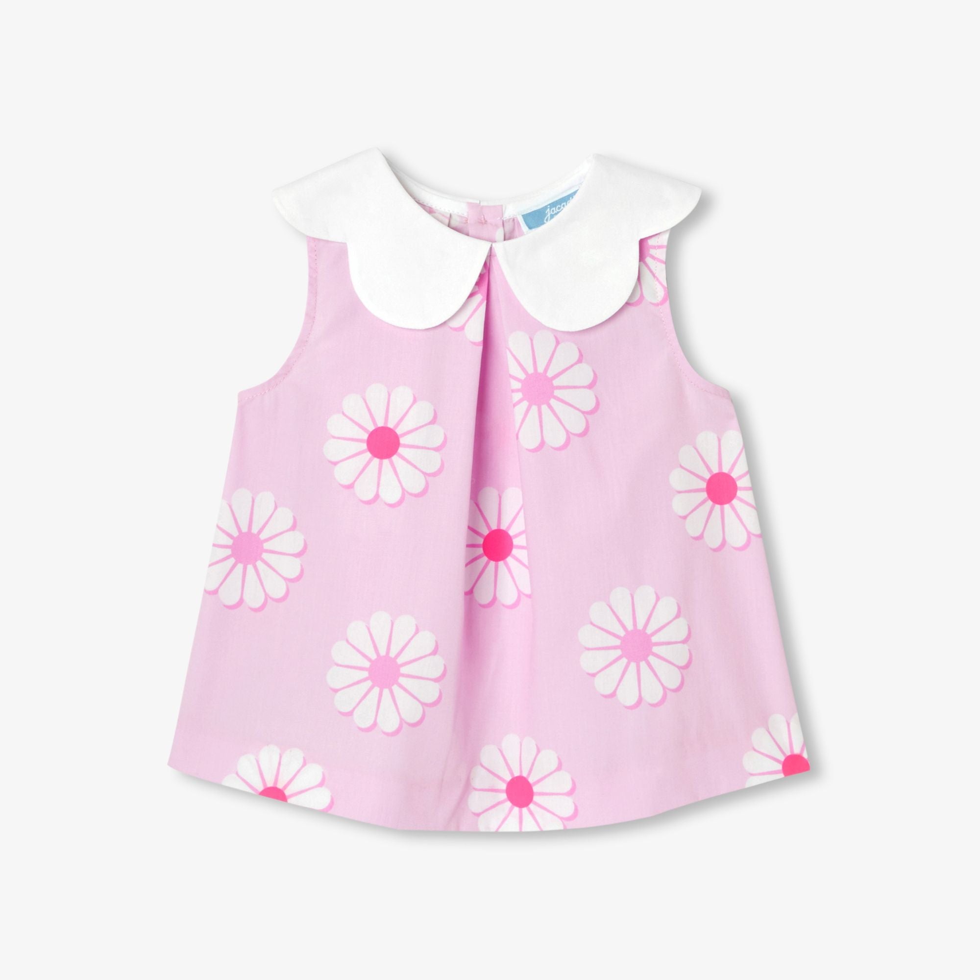 JC-NG165 - Jacadi Baby Girls' Sleeveless Blouse - Pink/Multicolor
