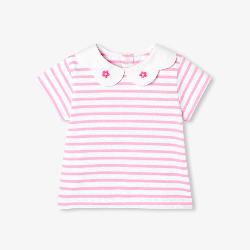 Baby girl cotton sailor top