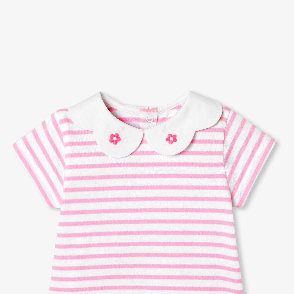 Baby girl cotton sailor top