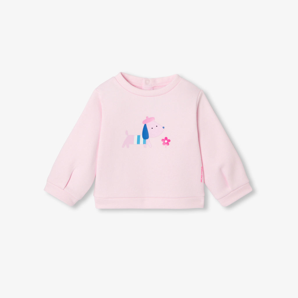 JC-NG116 - Jacadi Baby girl fleece sweatshirt