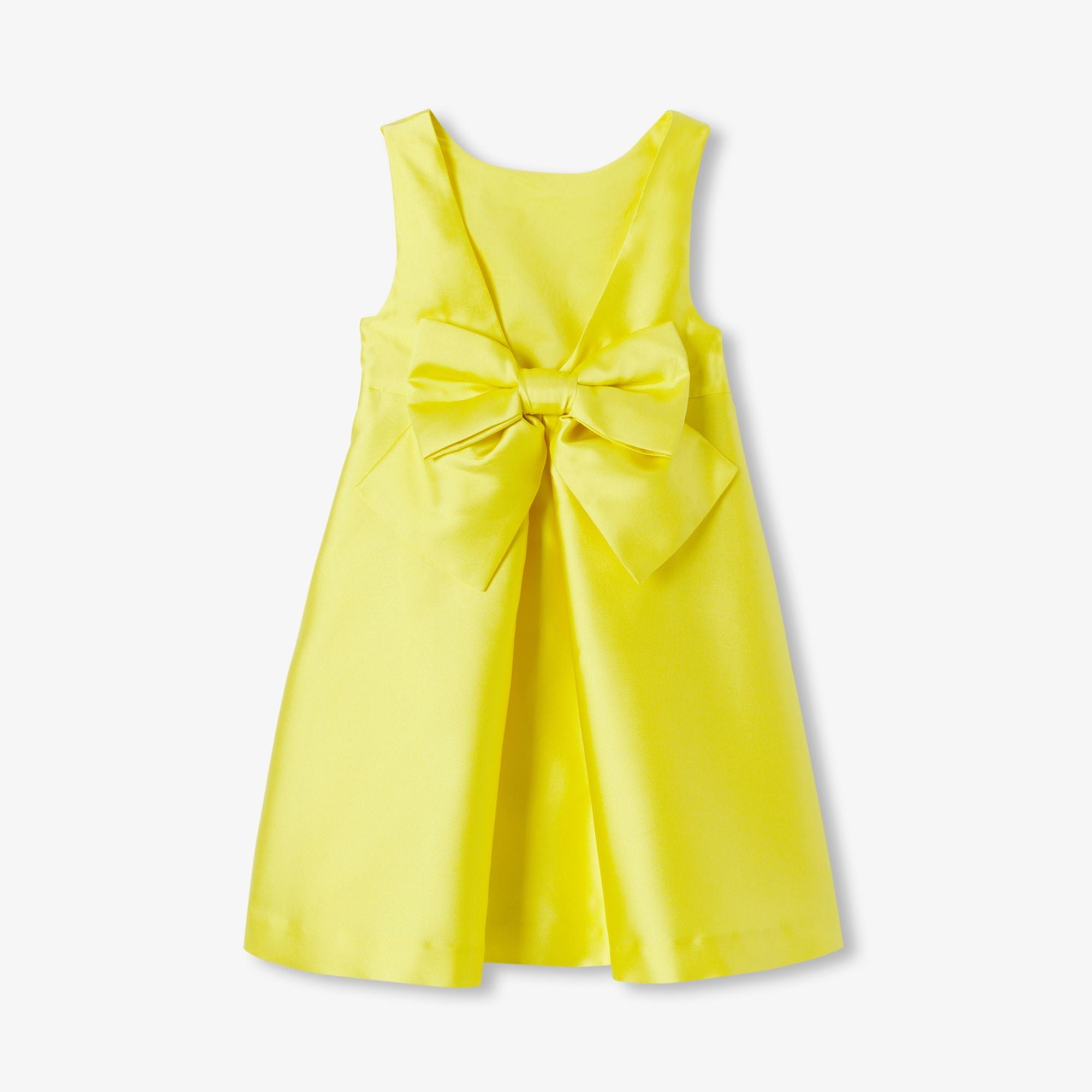 Ceremony Dress in Mikado Satin Girl - Sun Yellow