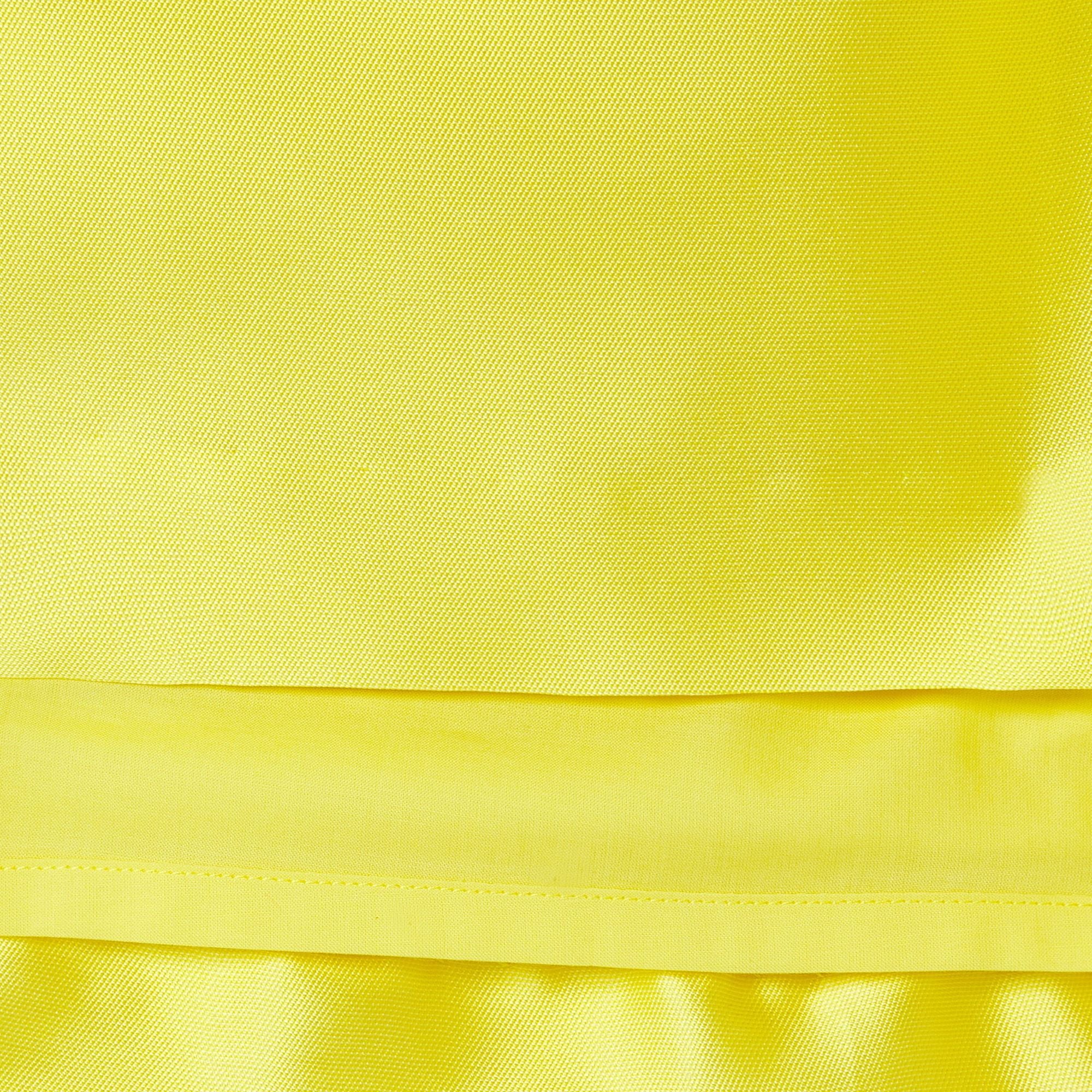 Ceremony Dress in Mikado Satin Girl - Sun Yellow