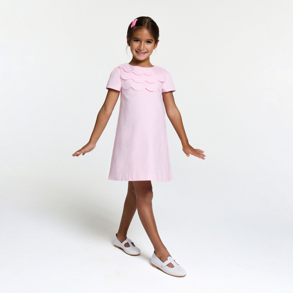 Ceremony Dress in Honeycomb Pique Girl - Jacadi Powder Pink