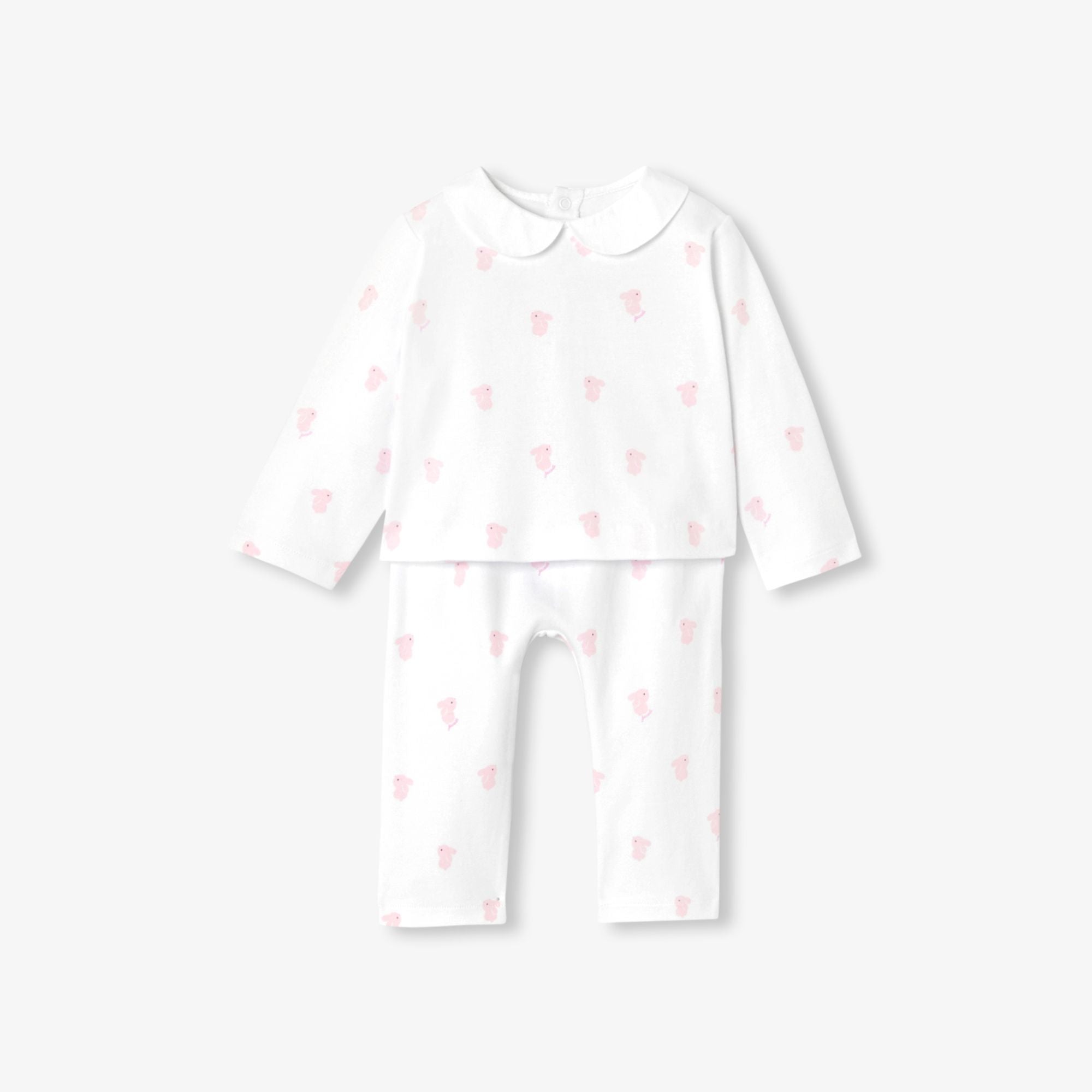 Baby girl interlock cotton pyjamas